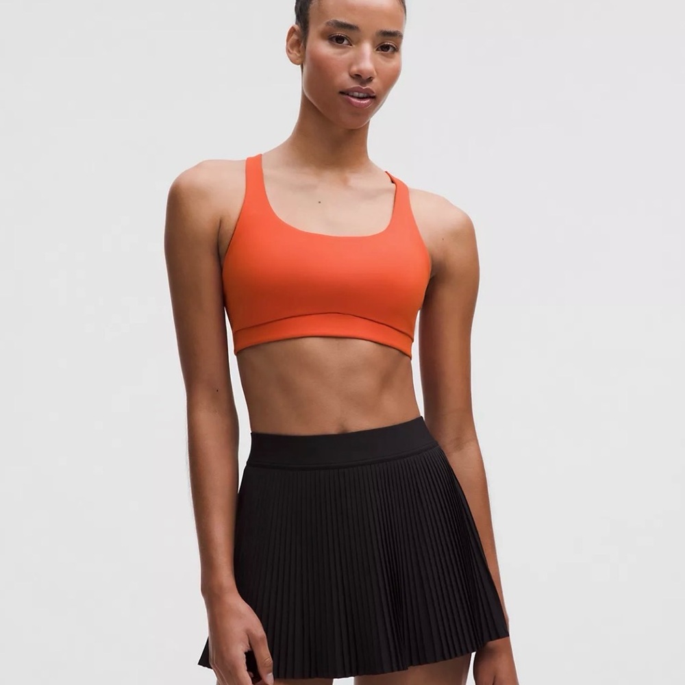 lululemon Energy Bra Medium Support Sunburst Orange XS NEW WITH TAGS